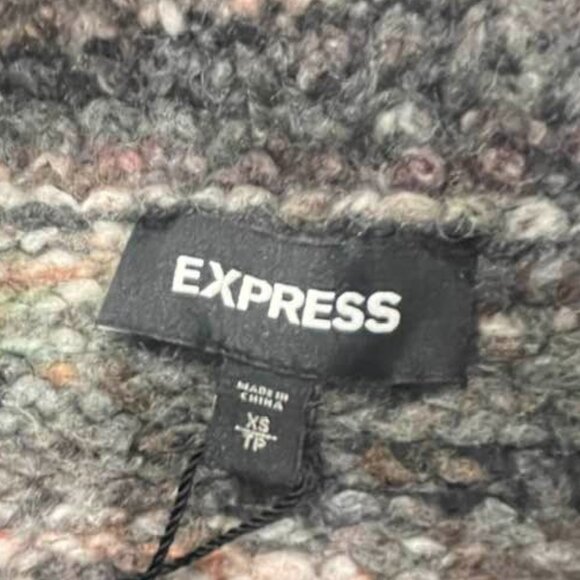 Express Hi-Lo Wool Blend Soft Sweater XS - Picture 8 of 13